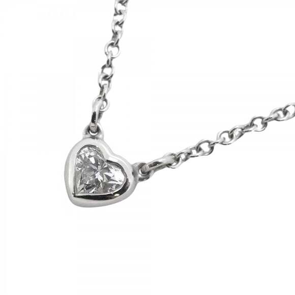 Tiffany & Co. Jewelry - TIFFANY Authentic Silver Diamond Heart Necklace